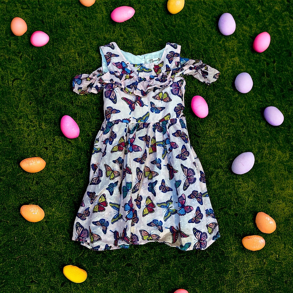 Nannette Pink Butterfly dress
